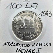 100  lei  1943  Królestwo Rumunii