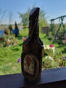 Butelka ręcznie zdobiona po Beefeater Gin - Stara
