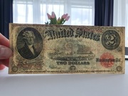2$ Two Dollars 1917r Banknot USA 