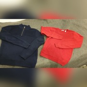 Swetry chłopięce OKAIDI czerwony  i granatowy 164