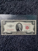 2 dolary USA 1953r - czerwona pieczęć 