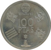 Hiszpania 100 pesetas 1980, KM#820