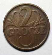 2 grosze 1935r, II RP , brąz