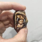 Matka Boska z dzieciątkiem, obraz miniaturowy.