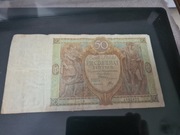 Banknot 50 pięćdziesiąt złotych 1929 zl