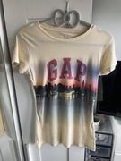 Gap koszulka tshirt bluzka xs bawelniana New York