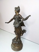 Rzeźba, figura Chant du Soir par Aug. Moreau 