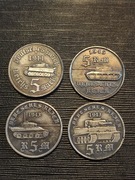Zestaw monet Wehrmacht Hitler kolekcja mark monety