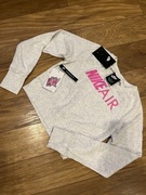 Bluza NIKE Roz140 10-12 lat szara z różowym logo 