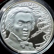 Fryderyk Chopin Ag 925 r 2005 10zł