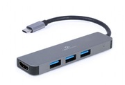 Adapter multiport Gembird 2-01 usbc/usb,hdmi