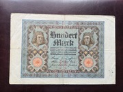 100 marek Rzesza Niemiecka 1920 rok ładne !!!