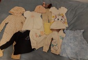 Ubranka niemowlęce duża paczka r. 68-92 