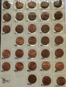 Zest.32szt 1 cent USA 1950-2012r stany dobre