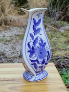 Ręcznie malowany wazon w niebieskie kwiaty #2
