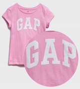 GAP różowa koszulka z błyszczącym logo 10 11 lat