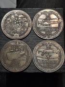 Zestaw monet Wehrmacht Hitler kolekcja 1945 monety
