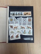 Kolekcja znaczków pocztowych, klaser, około 300szt