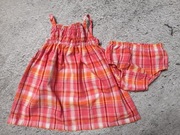 Sukienka tunika + majteczki OLD NAVY r.6-12 m-cy