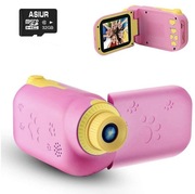 Kamera Cyfrowa Aparat dla dzieci GKTZ  róż SD 32GB
