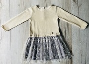 Sukienka+sweterek dziewczynka 98/104