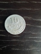 10 groszy, 5 złotych bez znaku mennicy 1962 i 1977
