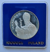 1987 10000 zł. Jan Paweł II Srebro 