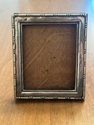 Stara ramka na zdjęcie drewno srebro 925