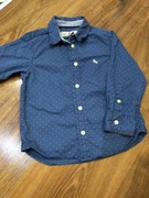 Koszula niebieska w białe drobne kropeczki H&M 92