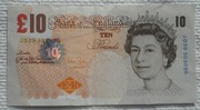 Anglia UK Elżbieta II 10 funtów pounds 2004-2011