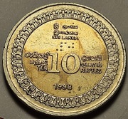 10 Rupii 1998 Sri Lanka