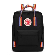 Plecak Szkolny Fjallraven Kanken Black Rainbow 16L