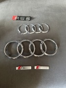 Emblematy Audi RS5 grill, Audi klapa tylna-komplet