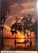 Pocztówka Zachód Słońca Floryda USA 