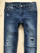 H&M _ jak nowe skinny fit z przetarciami _ R.158