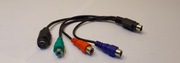 Przewód Kabel Adapter 9 pin RCA Chinch RGB S-Video