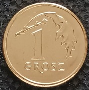 1 gr grosz 2015r. menniczy z woreczka (x 2 szt.)