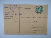 Karta pocztowa z miejscowości Friedeberg z r. 1925