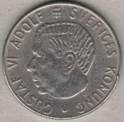 Szwecja 1 korona krona 1969, 25 mm