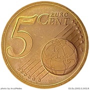 5 eurocent 2002, Niemcy, G
