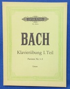 Nuty BACH – Klavierübung I. Teil, Partiten 1-3  