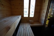 Sauna ogrodowa 2x2m, mobilna, opalana drewnem