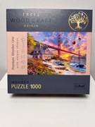 Puzzle Drewniane Złoty most Wood Craft 1000 el.
