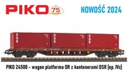 PIKO 24500 wagon platforma DR NOWOŚĆ 2024