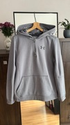 Bluza chłopięca dresowa Under Armour, z kapturem, szara, bawełna, basic