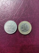 Turcja 50 Lira 2007 + 250 lira 2004