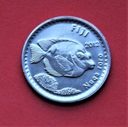 5 Centów 2012 r -   Fiji  Ryba  stan !!