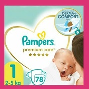 OKAZJA Pampers Premium Care 1 2-5 kg 78 szt