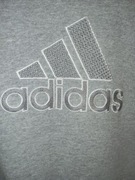 Szara bluza Adidas srebrne logo r M 152