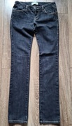 BENETTON - ciemno szare jeansy - 28/34